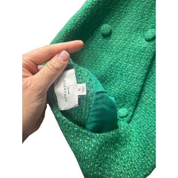 Tuckernuck Pomander Place Emerald Green Tweed Bianca Dress - Picture 11 of 11